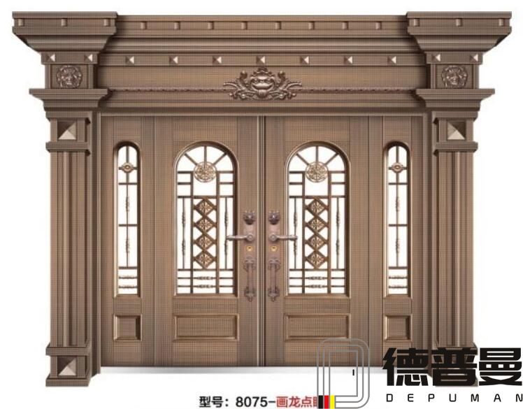 豪華非標門玻璃拼接門