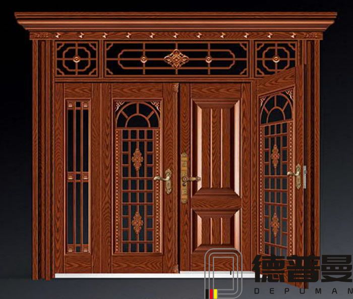 別墅玻璃拼接復合門