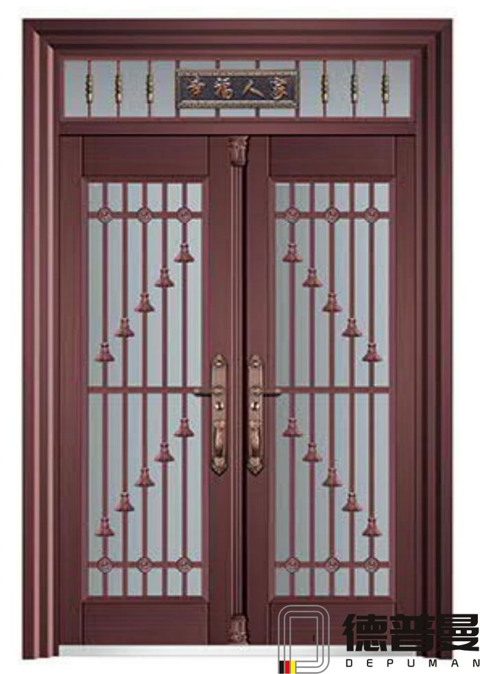 豪華鋅合金玻璃拼接門